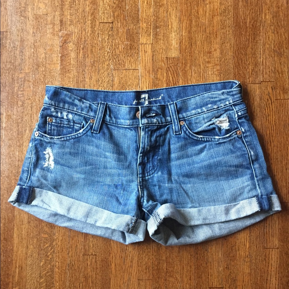 7 For All Mankind Jean Shorts